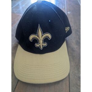 New Era 9FORTY New Orleans Saints Hat NFL Adjustable Black Gold Fleur De Lis